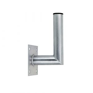 PremiumX 10-15 cm Support mural d'angle en acier galvanisé pour antenne satellite, parabole parabolique Montage mural Distance au mur 100-150 mm Ø 48 mm (WILTAnet | Preise inkl. MwSt., neuf)