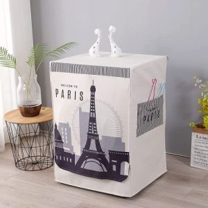 BaoT8YLu Housse de machine à laver, housse de machine à laver, housse de sèche-linge automatique pour protéger la machine à laver à chargement frontal (tour Eiffel, code XL 60 x 65 x 85 cm) (baihuo百货品牌店-1, neuf)