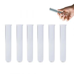 6 PCS Tube &agrave; Fleurs en Borosilicat&eacute;, Tubes &agrave; Essai R&eacute;utilisables en Silicone pour Propagation de Fleurs, &Eacute;prouvettes Transparentes 20 x 120 mm, Id&eacute;ales pour D&eacute;coration et Jardinage (WanLinTan, neuf)