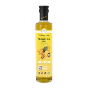 Zühre Ana® Sirop de bromélaïne - Avec bromélaïne, coenzyme Q10, extrait de maté, L-carnitine et arôme naturel d'ananas - Votre soutien naturel au quotidien - Végétalien (GoodMarkt, neuf)
