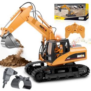 FORMIZON Godet Marteau Pince 3-en-1 Pelleteuse T&eacute;l&eacute;command&eacute;e Enfant Jouet Garcon 8+ Ans, 1:14 &Eacute;chelle 2.4G Hz Pelle Hydraulique Cadeau No&euml;l Garcon 8-12 Ans Tractopelle Telecommand&eacute; (Passionor Trade Kft., neuf)