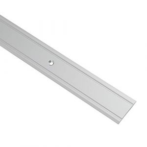 Gedotec Seuil de Porte Barre | SUPER PLAT | 30 mm, 200 cm | 1 Pièce - Profil Transition Sol | Alu Argent Anodisé | Profilé de compensation pour vinyle - stratifié UVM. | Profilé sol perforé à visser (heimwerkertools, neuf)