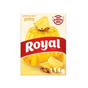 Royal, G&eacute;latine Go&ucirc;t Ananas avec Vitamine C, G&eacute;latine 30% de Sucre en Moins, 114 gr. (Gourmedi, neuf)