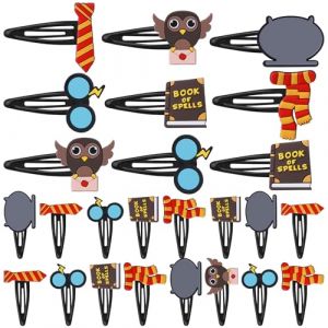 30pcs Pinces à cheveux pour Wizard Barettes Cheveux FilleColorées Métal Snap Barette Wizard Cheveux (HookRap, neuf)