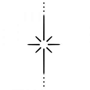Croix étoile - Tatouage Inkster| tatouages temporaires végétaliens et résistants à l'eau pour adultes - Encre certifiée par les cosmétiques de l'UE - Tatouage révolutionnaire de 2 semaines (Inkster Tattoos, neuf)