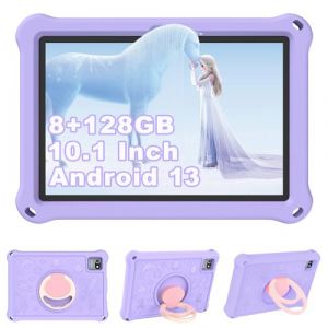YUMBOT Tablette Enfants 10,1 Pouces avec WiFi Android 13,8Go RAM 128Go ROM Contrôle Parental 6000mAh Educative HD1280X800 avec Google Play Tablette Tactile 2 3 4 5 6 7 8ans,Cas en EVA,Violet (SUNSHINE BABY PARADISE, neuf)
