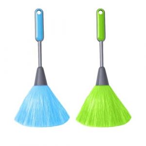 EYVRPAU 2 pièces plumeaux moelleux pour la cuisine, clavier d'ordinateur, plumeau à main en microfibre, plumeau pour fenêtre, plumeau pour le nettoyage, outil à poussière doux (vert, bleu) (puertaoqishangmaoyouxiangongsi, neuf)