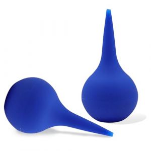 BOULESENM 2 PCS Poire Oreille, Poire de Nettoyage D'oreille Doux,poire Lavement Oreille, poireé pour déboucher les oreillés, Seringue oreill Utiliser pour Nettoyage (Bleu 60 ML) (BOULESENM_SHOP, neuf)