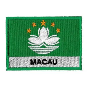 Patche Drapeau Macao &Eacute;cusson Brod&eacute; Pays Macao Asie A Coudre (Naga.Hitam, neuf)