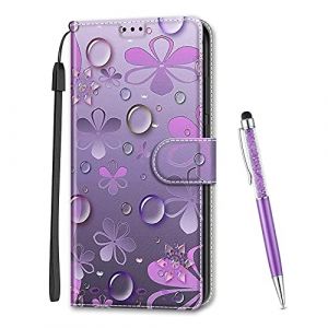 MadBee Coque Compatible avec Samsung Galaxy J5 2016/ J510, Imprim&eacute; Color&eacute; Motif Portefeuille Housse en Cuir synth&eacute;tique avec Support et Cartes Compartiments pour Galaxy J5 2016/ J510 (Goutte d'eau B) (Mo-Beauty EU Store, neuf)