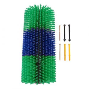 HEEPDD Brosse &agrave; Gratter pour B&eacute;tail, 435 Mm, Soulagement des D&eacute;mangeaisons, Brosse de Toilettage pour Animaux, avec Montage en Plastique Robuste pour Chevaux, Bovins, Moutons, Porcs, (GREEN) (Sheens 88, neuf)