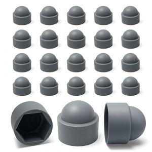 Ajile &ndash; 20 Caches &Eacute;crous M8 - Cl&eacute; 13 mm &ndash; Prot&egrave;ge &Eacute;crou Et Vis &ndash; Capuchons Plastique Gris R&eacute;sistants &ndash; Cache Vis D&eacute;coratif, Protection Anti-Rouille Et Finition Propre - Bricolage (ajile - Fabricant Fran&ccedil;ais de Quincaillerie, neuf)