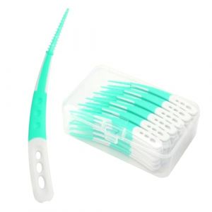 Lot de 60 brossettes interdentaire, brossette dentaire, brossettes interdentaires, gum brossette interdentaires, brosse interdentaire, brosette dentaires, cure dent plastique (nuobokun, neuf)