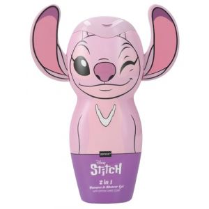 Disney Stitch Shampooing et gel douche 3D barbe &agrave; papa (Cotton Candy), pour femmes, adolescentes, filles et comme cadeau pour enfants, Sence Pink Vegan Beauty (1 x 300 ml) (winwingoods, neuf)