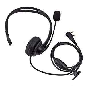 UAYESOK Talkie Walkie &Eacute;couteur Oreillette Radio bidirectionnels &agrave; 2 Broches Casque avec Micro Perche Compatible avec Les Talkie-walkie Kenwood TK-2107 TK-3501 Baofeng UV-5R 888S eSynic Wouxun Protalk (UAYESOK-Direct(UK&EU), neuf)