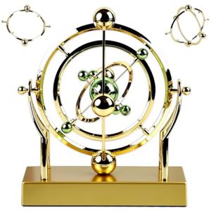 Pendule &agrave; mouvement perp&eacute;tuel d'orbite c&eacute;leste, machine &agrave; mouvement perp&eacute;tuel, art cin&eacute;tique, orbite c&eacute;leste &agrave; mouvement perp&eacute;tuel, mod&egrave;le de d&eacute;coration de bureau, d&eacute;coration d'astronomie (KyneLit, neuf)