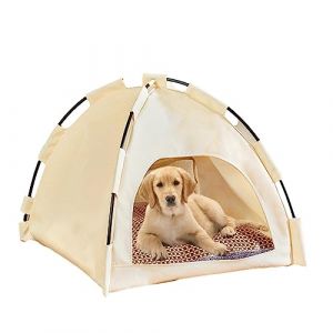 Tipi Tente pour Chat - Facile à Utiliser - Clôture pour l'extérieur - 42 x 42 x 38 c - Niche Portable pour Chien, Chiot, lit pour Chat, Chat Facynde (azurely, neuf)