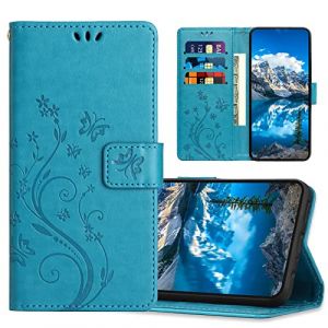 JZASES Coque pour Samsung Galaxy A5 2017, Housse en Cuir PU avec Fonction de Support, Etui à Rabat Portefeuille Coque Compatible avec Samsung A5 2017, Bleu (JZhou Store, neuf)