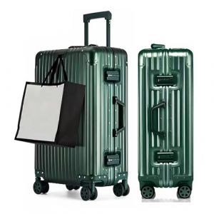 yuweijie Valise Cabine · Valise entièrement en 100% Aluminium · 4 Roues · Serrure TSA · Poignée Télescopique Réglable · S-57.5cm · 45L · Grün (JOKER ADVERT  S.R.L., neuf)