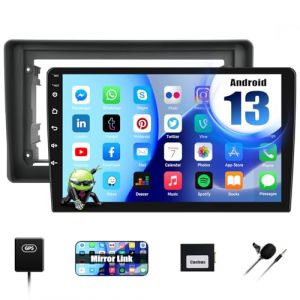 CAMECHO Android 15 Autoradio pour Fiat Panda 2003-2012 avec Navi, 9 Pouces Double Din Radio Auto Ecran Tactile avec Bluetooth WiFi Mirror Link FM/RDS SWC + Microphone (Icamecho, neuf)