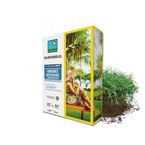 BARENBRUG - Pelouse Ambiance Méditerranée - Cynodon - Vert Tout l’Été - Forte Réduction de l’Arrosage - Très Solide et Esthétique - Préserve les Ressources en Eau - Fabriqué en France - 500G (Barenbrug, neuf)