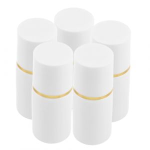 EPIGEIST 5 Pi&egrave;ces Flacon Vide avec Applicateur &Eacute;ponge Biberon Rechargeable pour Huile Essentielle Lotion et Parfum Distributeur Portable avec Non Tiss&eacute; Blanc et Bague Or Usage Cosm&eacute;tique et (Laimmde, neuf)