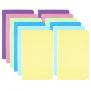 12 Pi&egrave;ces Petit Carnet A6, 14&times;9 cm Petit Carnet de Notes Lign&eacute;es, 6 Couleurs Bloc Note A6 avec Couverture en Papier Kraft, 24 Feuilles/48 Pages, Mini Carnets de Notes pour &Eacute;cole, Bureau, Voyages (ruifankai, neuf)