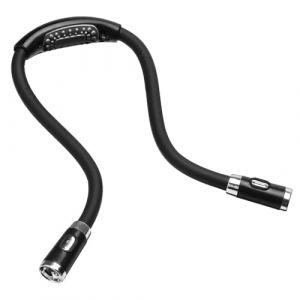 REY Lumi&egrave;re LED flexible et r&eacute;glable pour lire, travailler... Mains libres &agrave; accrocher au cou, noire (REY &reg;, neuf)