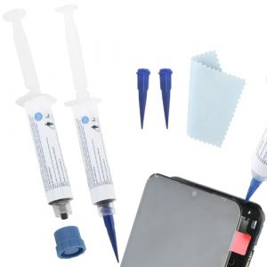 2 Pièces RTV Silicone Colle Écran Telephone pour Colle Téléphone Portable Écran Réparation LCD Écran Tactile Téléphone Colle Ecran pour Samsung pour Xiaomi Display Colle Réparation Adhésif Kit (YWLRongZy, neuf)