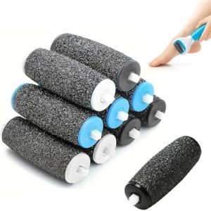 WUSJCOF 9 Pièces Recharges Extra Rugueux,Compatible avec Scholl Velvet Smooth,Set de Pédicure pour Éliminer la Peau Dure,Tête de Rouleau pour Pédicure Électrique,Scholl Recharge et de Remplacement (NAROU DUTEN, neuf)