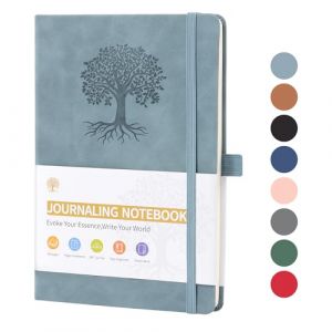 Carnet de Notes Classique A5,Journal Avec Couverture en Cuir PU,192 Pages,Papier épais 100gsm,Agenda Exquis à Lignes Horizontales Adapté Aux Bureaux d'affaires et Aux Notes Quotidiennes Hommes Femmes (DUNWEI, neuf)