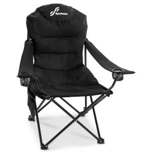 Sportneer Chaise de camping pliante : chaise pliante de camping jusqu'&agrave; 160 kg 3 angles r&eacute;glables Chaise de camping Chaise de p&ecirc;che avec dossier, appui-t&ecirc;te et sac de transport, chaise pliante camping (TSMART, neuf)