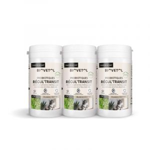 Biovetol - Probiotique - Comprim&eacute;s Regul'Transit - Compl&eacute;ment Alimentaire Sp&eacute;cial Transit (Chat, Lot de 3) (Biomegis Laboratoire, neuf)