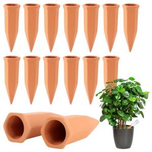 LDXDRU Lot de 15 cônes d'argile - Arrosage automatique des plantes - Pour les vacances - Distributeur d'eau pour plantes - Cône en céramique - Pour bouteilles en verre et PET (Huanyi_shop, neuf)