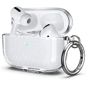 ULAK Compatible avec AirPods Pro & AirPods Pro 2 Case, Design de Couverture TPU Douce &agrave; l'&eacute;preuve de Chocs pour AirPod Pro 1re/2e g&eacute;n&eacute;ration 2022/2019, Brillant (easyarise, neuf)