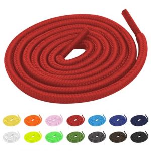 TBOC 2X Lacets Ruban Ronds [Rouge] Lacet Rond [90 cm] Chaussures Baskets Patin Sport | Compatible avec Converse Nike Air Force Adidas Stan Smith Puma Timberland Vans pour Enfant Adulte (THE BIG OUTLET COMPANY, neuf)