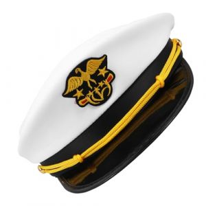 BESPORTBLE Chapeau De Marin Capitaine Pour Gar&ccedil;on Fille Style Marin Brod&eacute; Accessoire Costume Nautique (Quentin Hua, neuf)