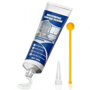 Silicone Transparent Salle de Bain, Joint silicone Transparent, Silicone Salle de Bain, Imperm&eacute;able R&eacute;sistant L'humidit&eacute;, Convient aux Cuisines, Baignoires, Rebords D'&Eacute;vier Salles Douche, 100ml (HF-LANDUN, neuf)