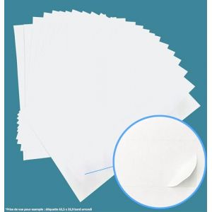 32.500 étiquettes 38 x 21 Petite Étiquette blanche adhésive personnalisable = 500 planche feuille de 65 mini étiquette autocollante blanche papier mat 38.1 X 21.2 mm pour imprimante encre laser l7651 (solutions-imprimerie, neuf)