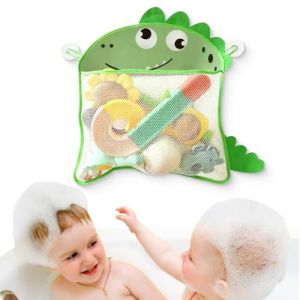 EJRUP Filet Jouet Bain 1 Pi&egrave;ce Sac de Rangement Dinosaure, Rangement de Jouets de Bain pour Enfants, 41x45cm (Anilalowbility, neuf)