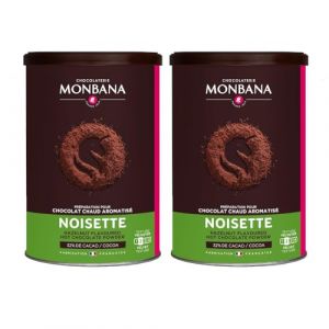 Chocolat Monbana en poudre arôme Noisette - 2 x 250g (HOP CAFE, neuf)