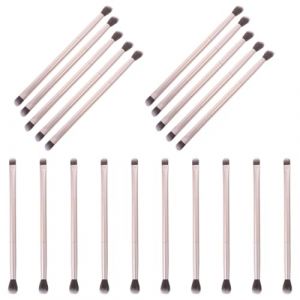 GANAZONO Lot de 20 Pinceaux &agrave; Fard &agrave; Paupi&egrave;res Double T&ecirc;te Outils de Maquillage Pinceaux Cosm&eacute;tiques pour Yeux Accessoires de Maquillage (JUNEE, neuf)