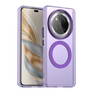 YUECXIN Magn&eacute;tique Coque pour Honor Magic 7 Lite 5G/Magic7 Lite/X9c Compatible avec Magsafe, Tr&egrave;s Mince Translucide Mate Dur PC Dos &Eacute;tui, Souple TPU Bumper Antichoc Silicone Housse. Violet (YUECXIN, neuf)