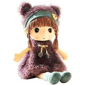 Uposao 45cm Mignonne Bébé Poupée en Peluches Jouet Poupée Adorable en Peluches Chiffon Poupon Ornement Maison Plush Toys Toddler Meilleur Cadeau Naissance/Noël/Anniversaire/Valentin (Uposao, neuf)