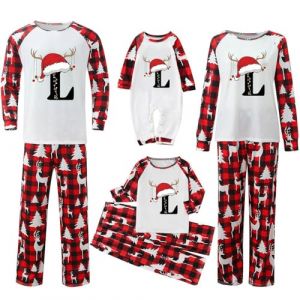 Kelandoom Pyjamas Noel Famille, 26 Lettres Pyjama Pere Noel Homme Costume De Mere Noel Pyjama Noel Famille 5 Personnes Ensemble Noel Bebe Garcon Pyjama Noel Garcon 8 Ans Deguisement Noel Enfant (laikelsd, neuf)
