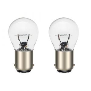 SOFOC-BA15D 21W Camping-Car Bateau Remorque Plafonnier Ampoule Feu de Frein/Position 24V Blanc Chaud Contact Simple 2Pcs (Sofoc-EU, neuf)