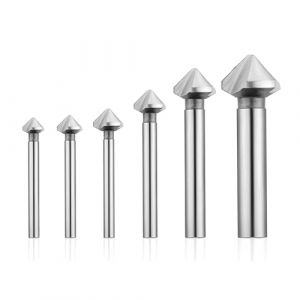 GVSS 6 Pièces Fraise à Chanfreiner HSS Foret Conique 90°, Foret Conique 90°,Foret à Fraiser,Fraise à Noyer,HSS Foret Conique Métal,pour Bois,Métal et PVC,Dimensions 6,3/8,3/10,4/12,4/16,5/20,5mm (YinLuHeng, neuf)