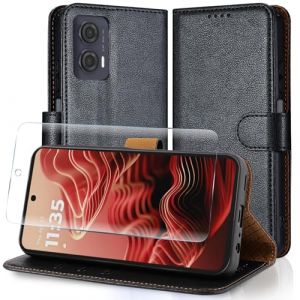 Case Collection 3 in 1 pour Coque Motorola G35 et Verre Trempé - Etui en Cuir [Blocage RFID] Antichoc [Béquille] Housse Protection pour Coque Motorola Moto G35 5G (CASE COLLECTION LTD, neuf)