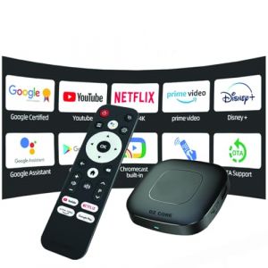 TV Box Android 14 2GB Ram 16GO ROM Chromecast 4k UHD Smart TV Google Voice Streaming Dual WiFi Quad Core (dz core, neuf)