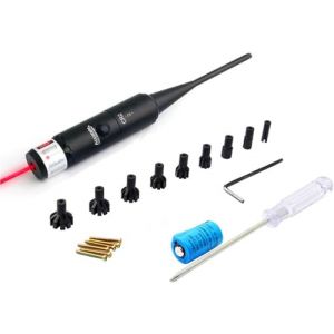 KinZon Kit de visée à alésage Rouge Laser Bore Sighter pour Calibre de 0.17 à 0.54 pour Lunette de visée et Arme de Poing,Airsoft (KinZon Official, neuf)